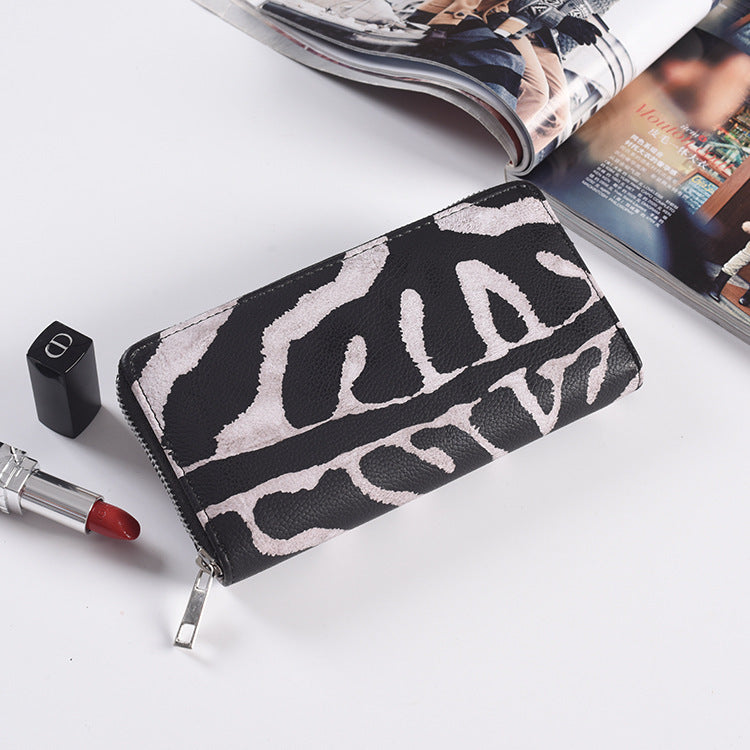 Women’s Zipper Long PU Leather Wallet