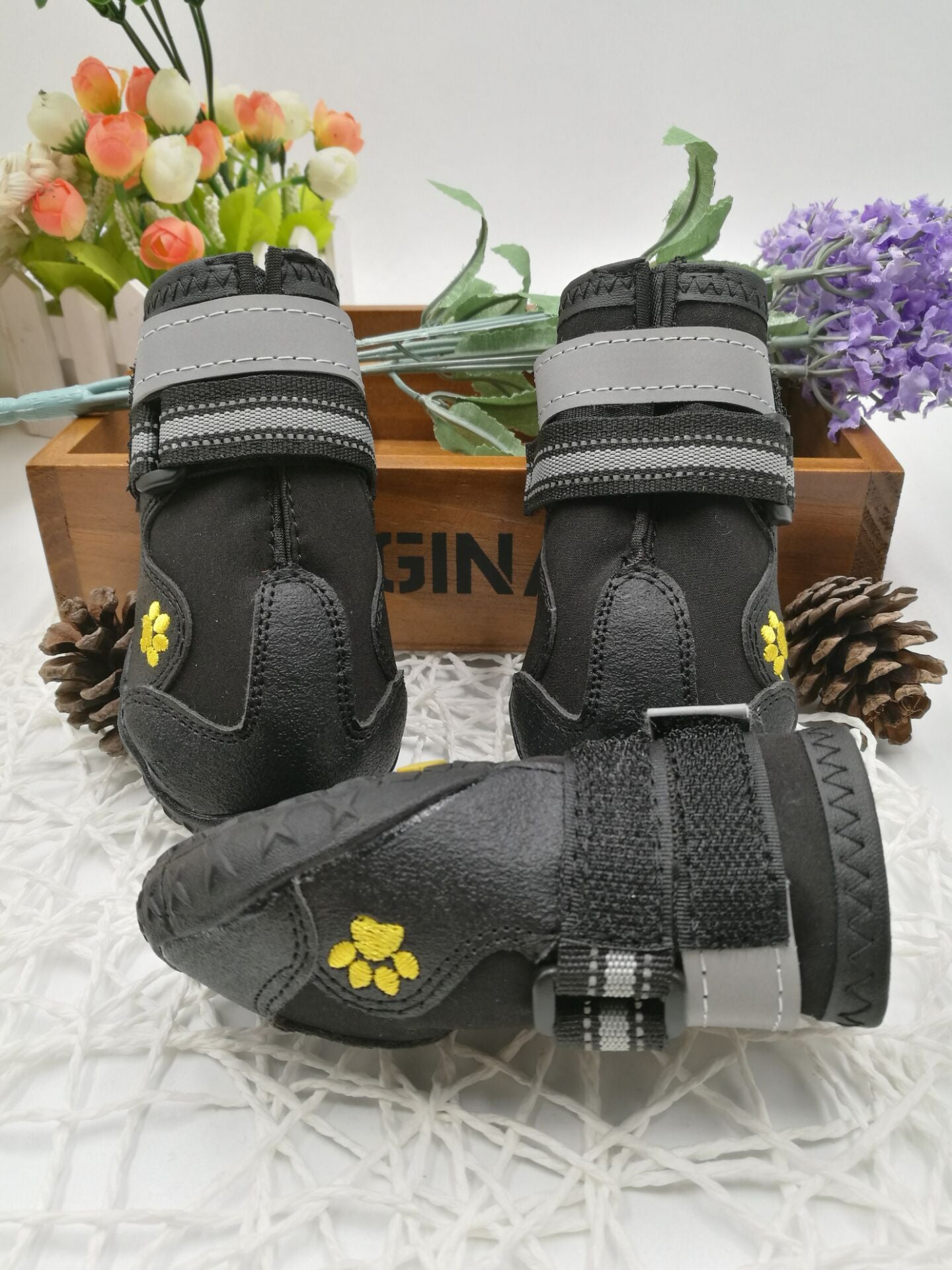 Waterproof Pet Shoes – Non-Slip Protective Boots with Adjustable Fit