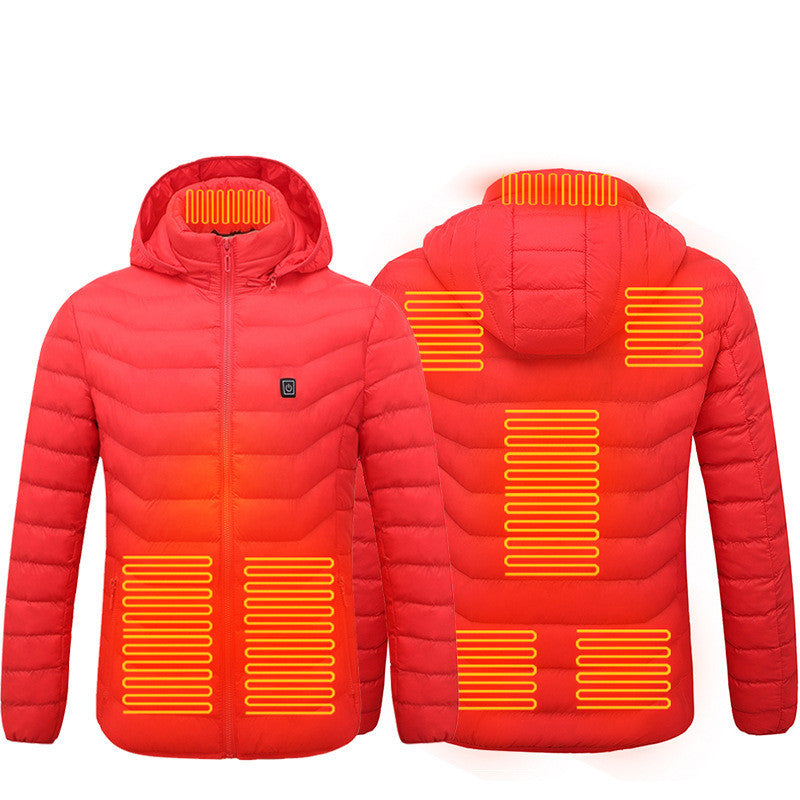 Men’s USB Heated Jacket – Electric Thermal Coat for Winter Outdoor Activities