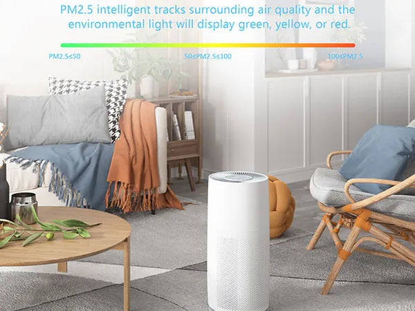 Console Air Purifier With True HEPA Filter