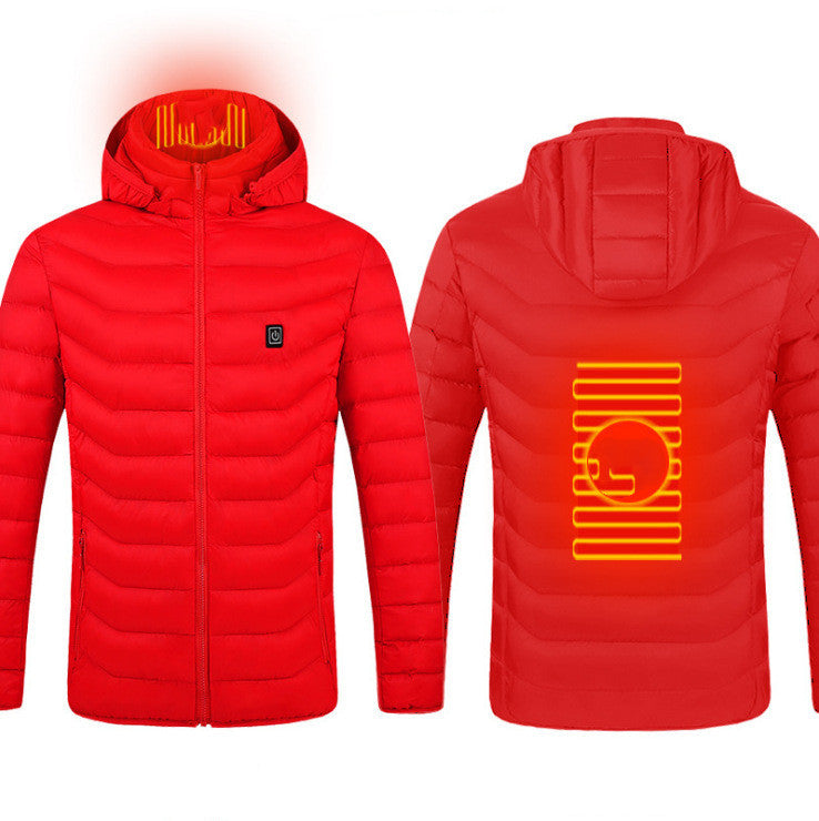 Men’s USB Heated Jacket – Electric Thermal Coat for Winter Outdoor Activities