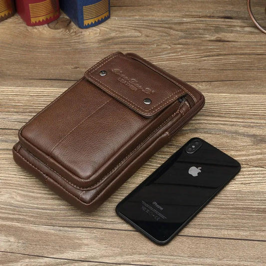Genuine Leather Messenger Bag for Men - Al-Noor Bazaar