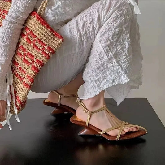 Patent Leather Heeled Sandals for Women - Al-Noor Bazaar