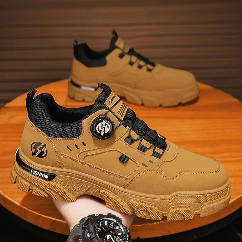 Leather Platform Sneakers for Men - Al-Noor Bazaar