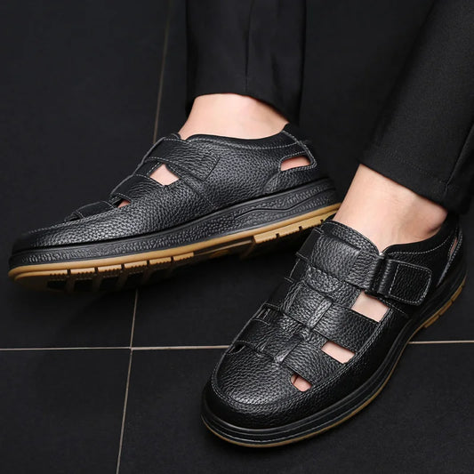 Genuine Leather Gladiator Sandals for Men - Al-Noor Bazaar