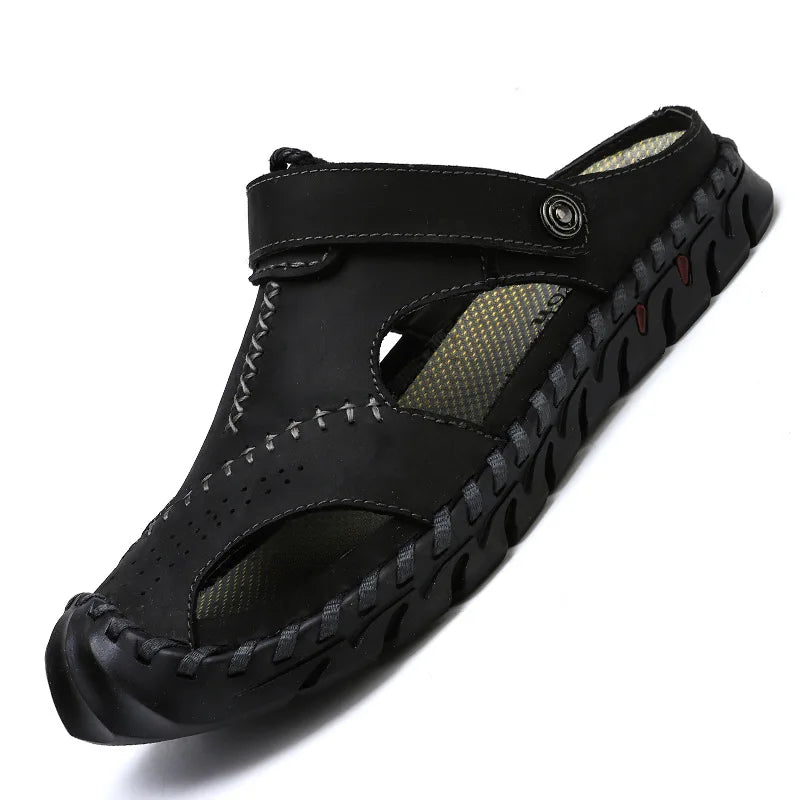 Genuine Leather Walking Sandals for Men - Al-Noor Bazaar