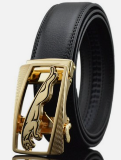 Men Automatic Buckle Leather Belts