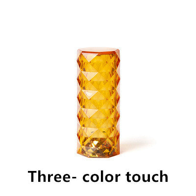 Nordic Crystal Table Lamp – USB Touch Dimming Night Light for Bedroom & Decor