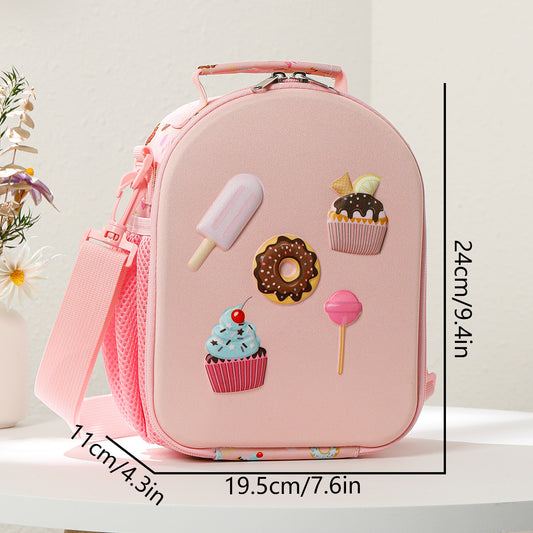 Cute Lunch Insulated Bag, Portable Outdoor Makeup Bag, Insulated And Cold, Suitable For Holding Lunch And Cold Drinks, Also A Cute Backpack For Children