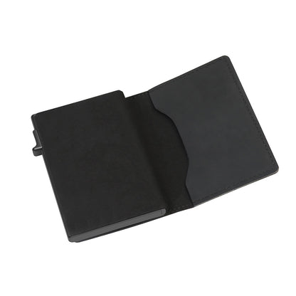 Slim Leather Wallet with AirTag Slot