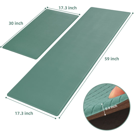 2-Piece Non-Slip Waterproof Kitchen Mat Set – Easy to Clean & Durable