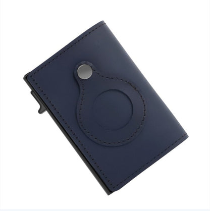 Leather AirTag Wallet with Aluminum Card Holder