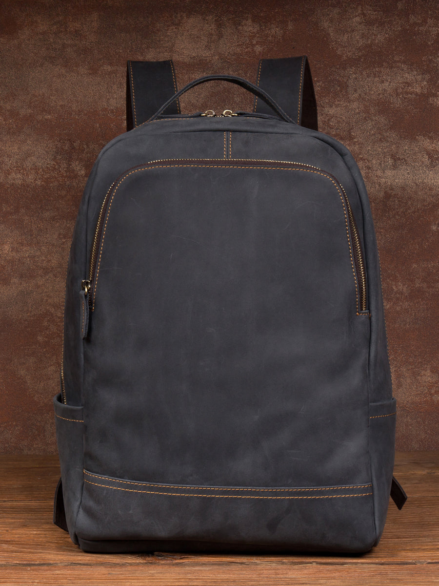 Men's Leather Travel Backpack