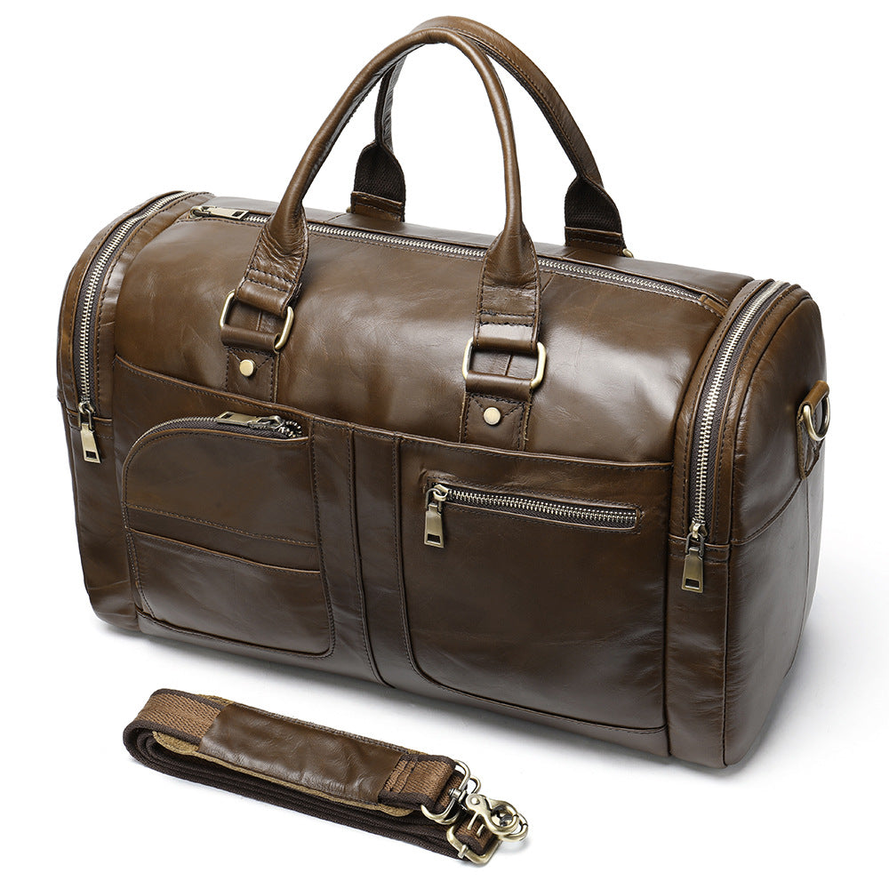 Cowhide Leather Duffel Bag