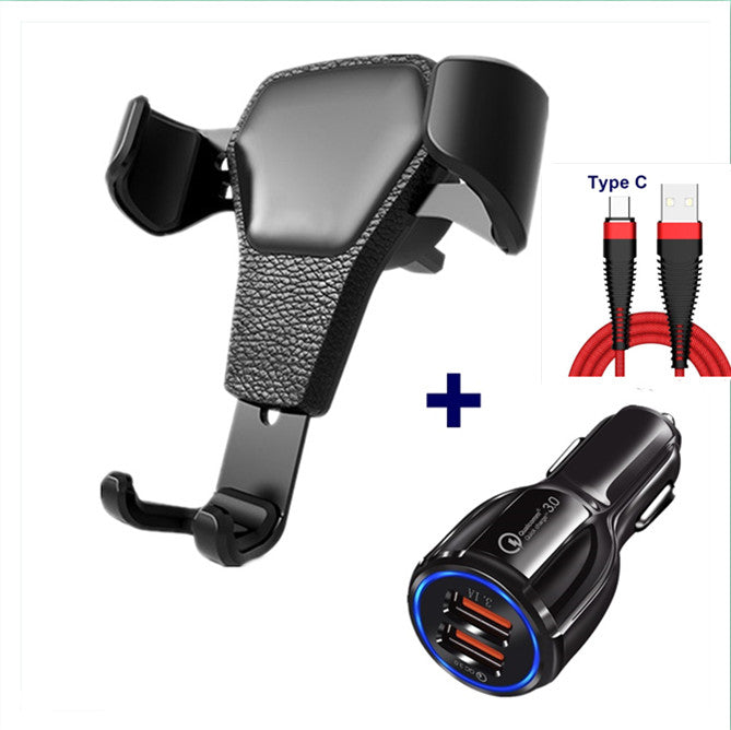 Leather-Look Gravity Car Mount