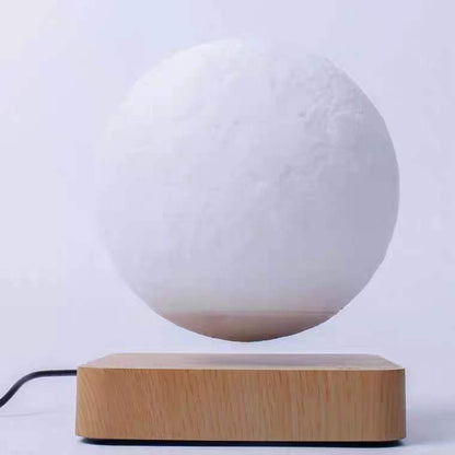 Magnetic Levitation Moon Lamp | 3D Printed Floating Night Light | Touch Control Desk Decor