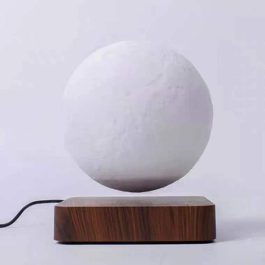 Magnetic Levitation Moon Lamp | 3D Printed Floating Night Light | Touch Control Desk Decor