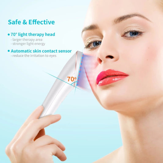 Wireless Acne Light Therapy Device – Red & Blue LED Treatment for Clear Skin