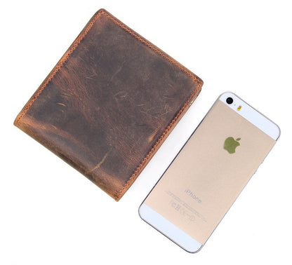 Men’s Genuine Cowhide Leather Bifold Wallet