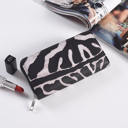 Women’s Zipper Long PU Leather Wallet