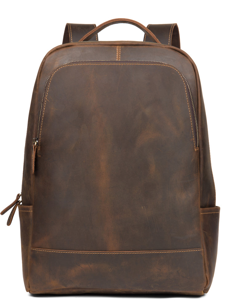 Men's Leather Travel Backpack