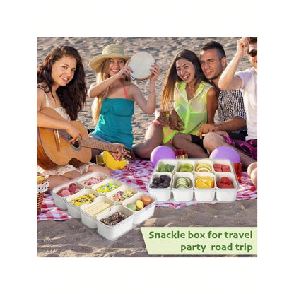 Travel Snack Box – Portable Container with Lid & Handle