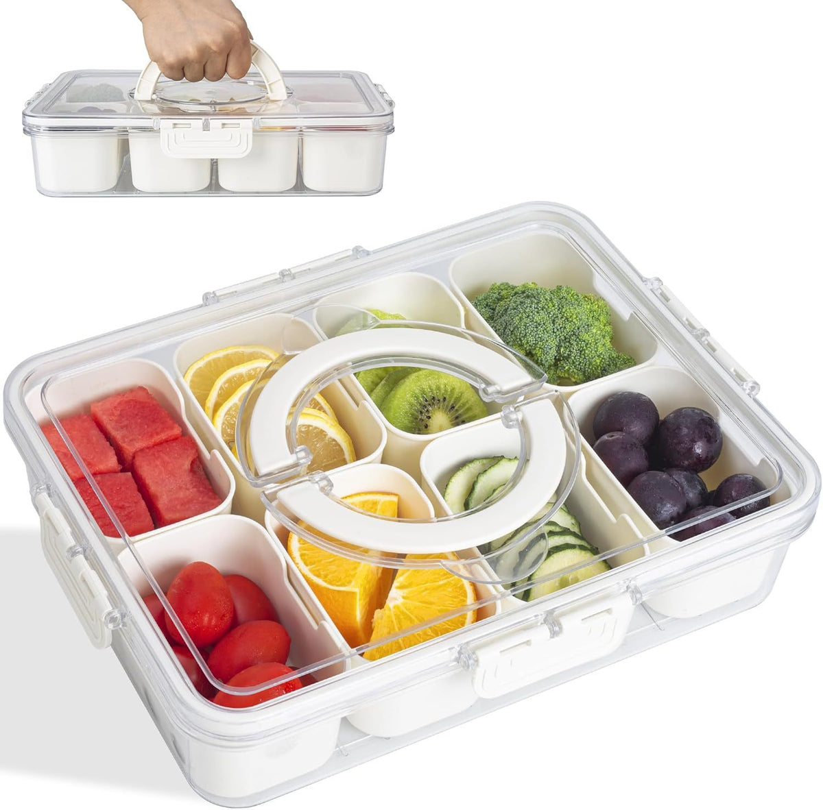 Snack Box Tray, 8 Compartments