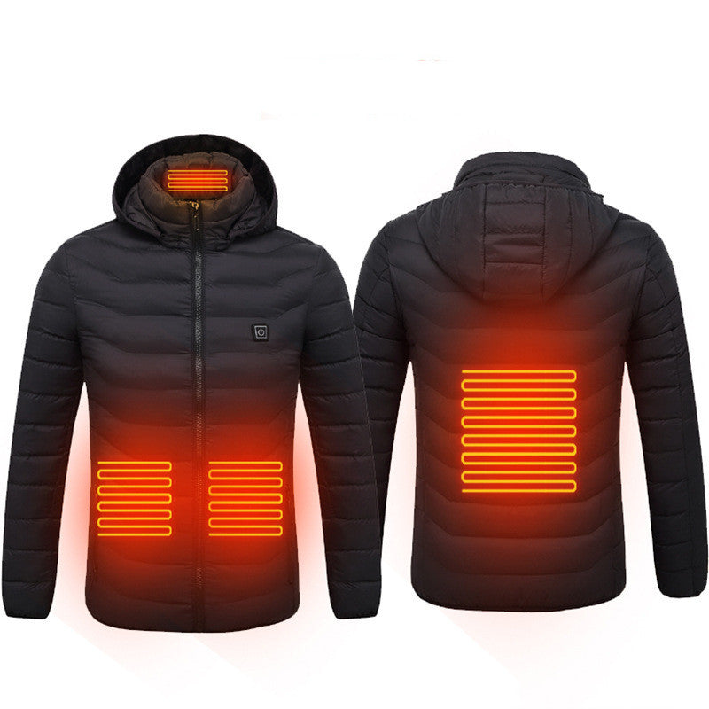 Men’s USB Heated Jacket – Electric Thermal Coat for Winter Outdoor Activities