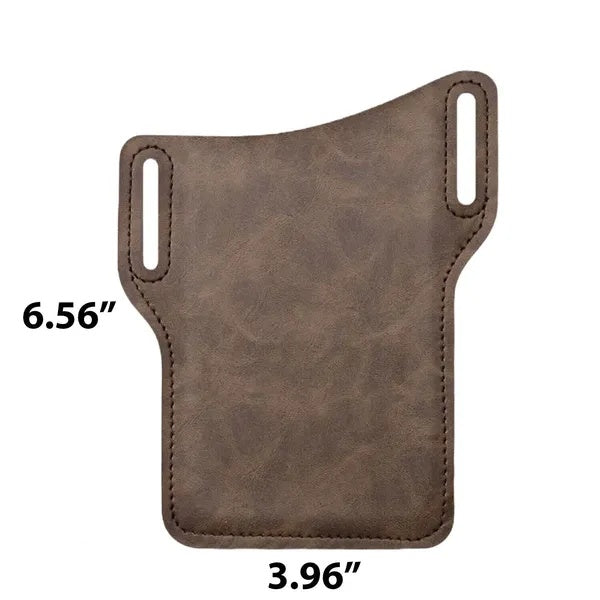 Leather Belt Phone Pouch
