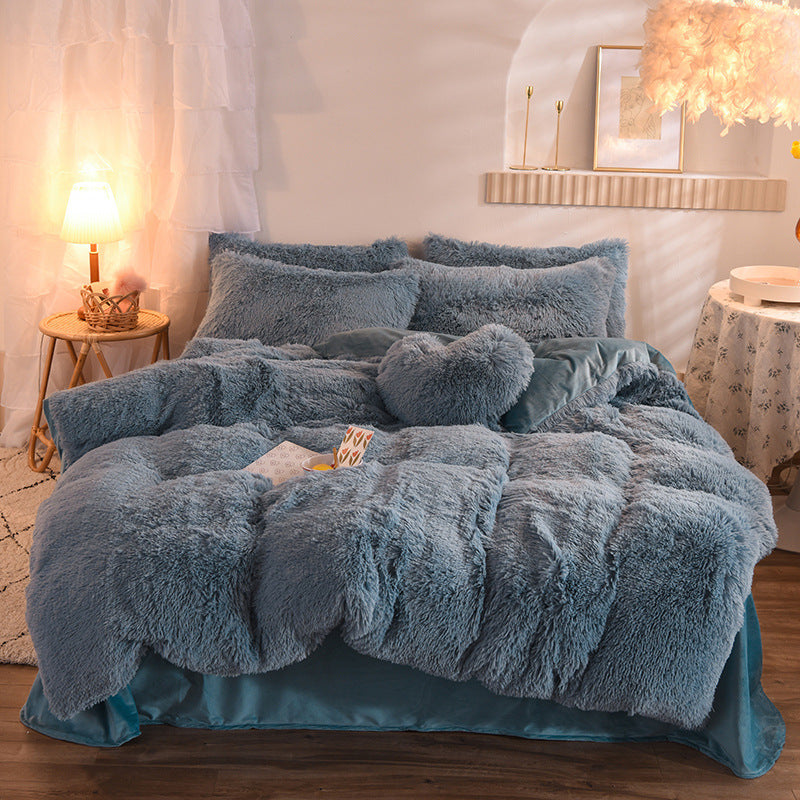 Fleece Duvet Cover Set, Queen/King
