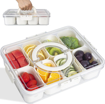 Travel Snack Box – Portable Container with Lid & Handle