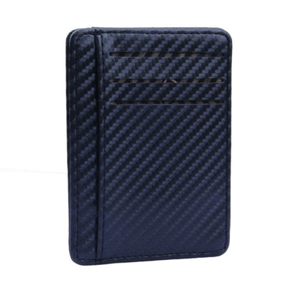 Slim RFID Carbon Fiber PU Leather Wallet