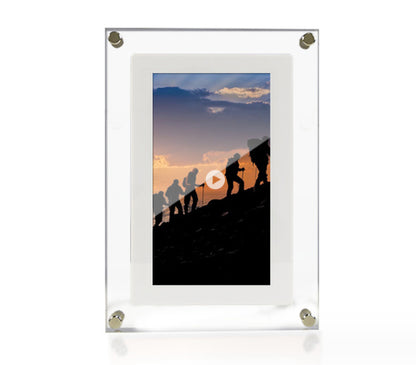 Acrylic Digital Photo Frame – HD Video Player Gift for Family & Friends