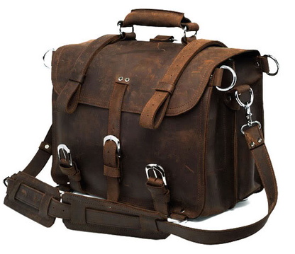 Convertible Crazy Horse Leather Travel Bag - Al-Noor Bazaar