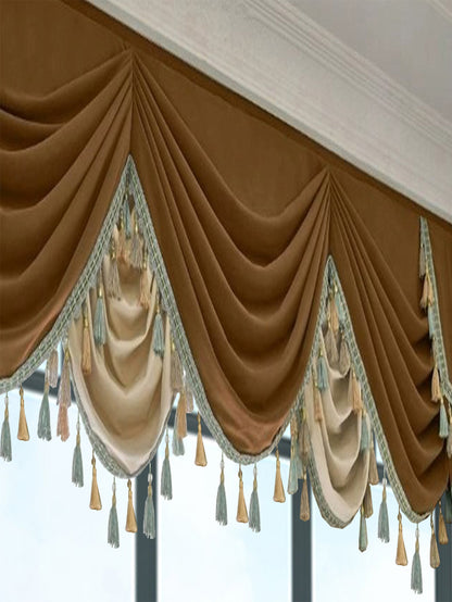 Luxury Velvet Patchwork Curtains – Retro Blackout Drapes for Living Room & Bedroom