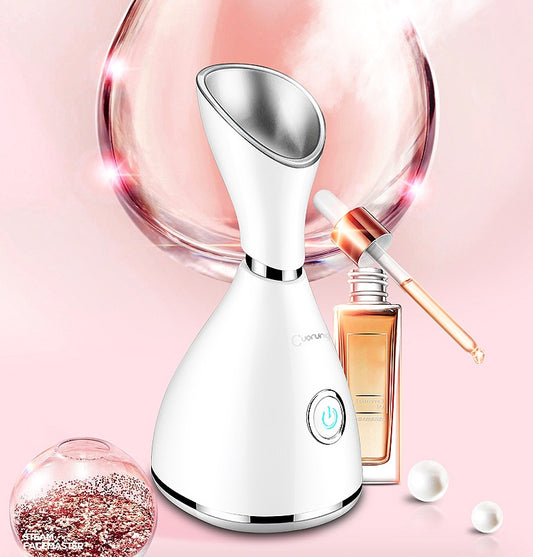 Nano Ionic Facial Steamer for Home Spa – Deep Cleansing, Hydrating, and Anti-Aging Skin Care Device