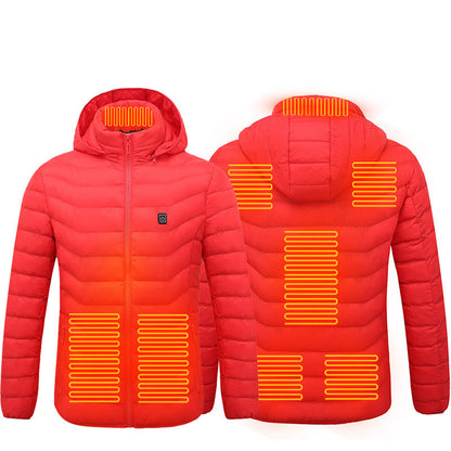 Men’s USB Heated Jacket – Electric Thermal Coat for Winter Outdoor Activities