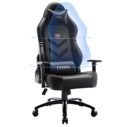 Tall Gaming Chair 350lbs Racing Computer Gaming Chair Big & Tall Gaming Chair with Footrest | Ergonomic Racing Style Computer Desk Chair | Adjustable Swivel Recliner