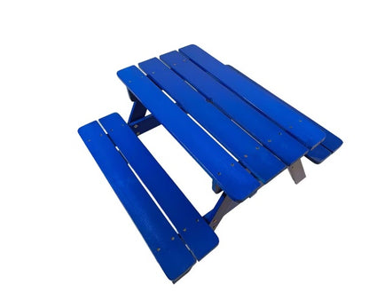 Blue Solid Wood Toddlers Table and Chair Set | Children's Dining & Activity Furniture