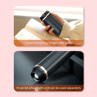 Heat For Camping Hiking Hunting Golf Heater Reusable Portable Pocket Heater With Split Magnetic And Flashlight Hand Warmers