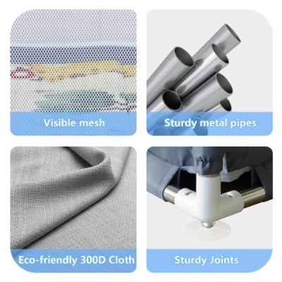 Extra Large Baby Playard (71x59) | Portable, Removable Fabric Playpen for Home & Backyard | Easy-Setup Safety Enclosure