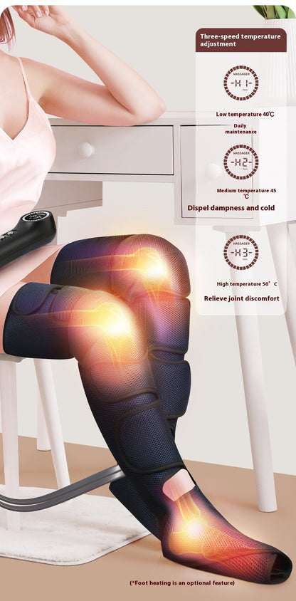 Pneumatic Leg Massager – Kneading Therapy for Legs, Feet & Calves