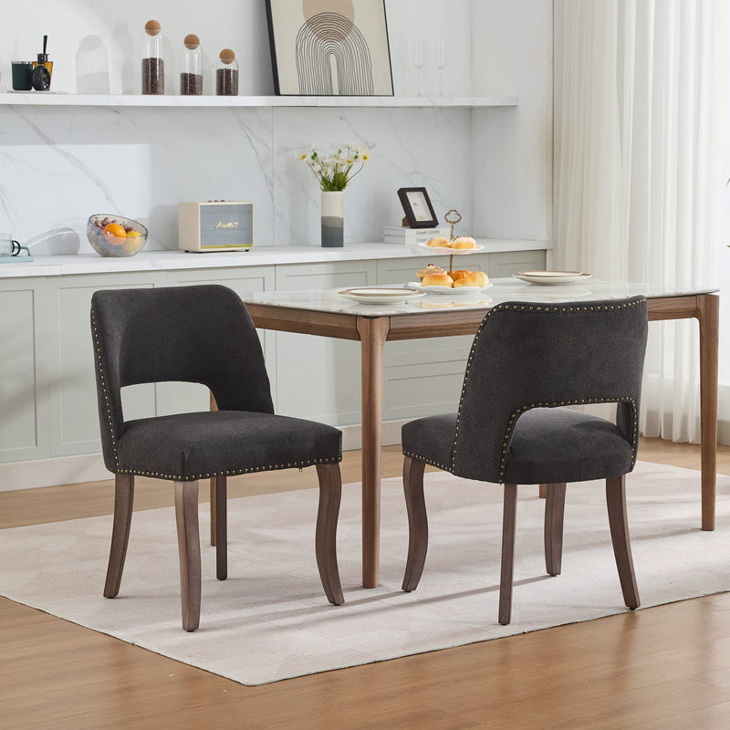 Upholstered Dining Chairs, Set of 2