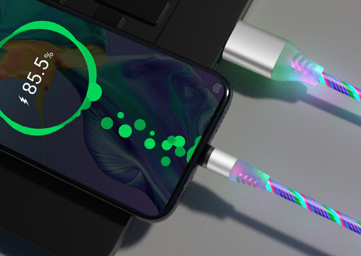 Flowing Light Magnetic Charging Cable