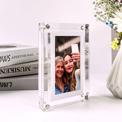 Acrylic Digital Photo Frame – HD Video Player Gift for Family & Friends