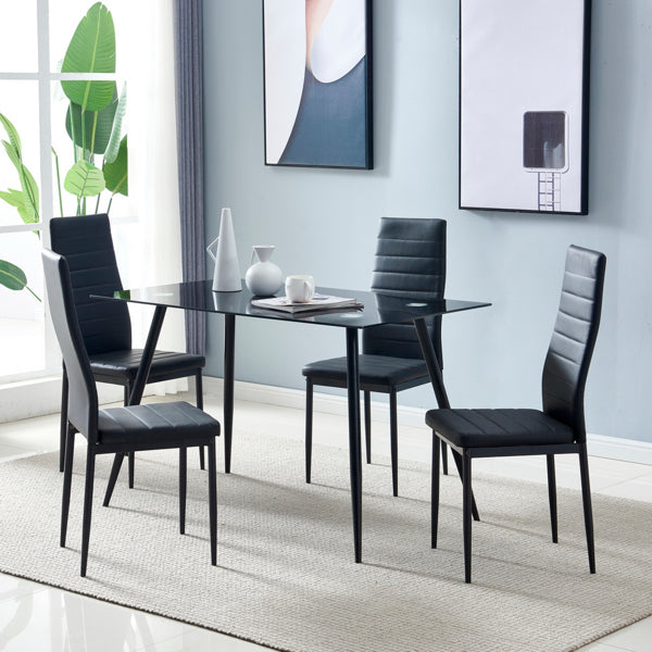 Black Dining Chairs, Set of 4