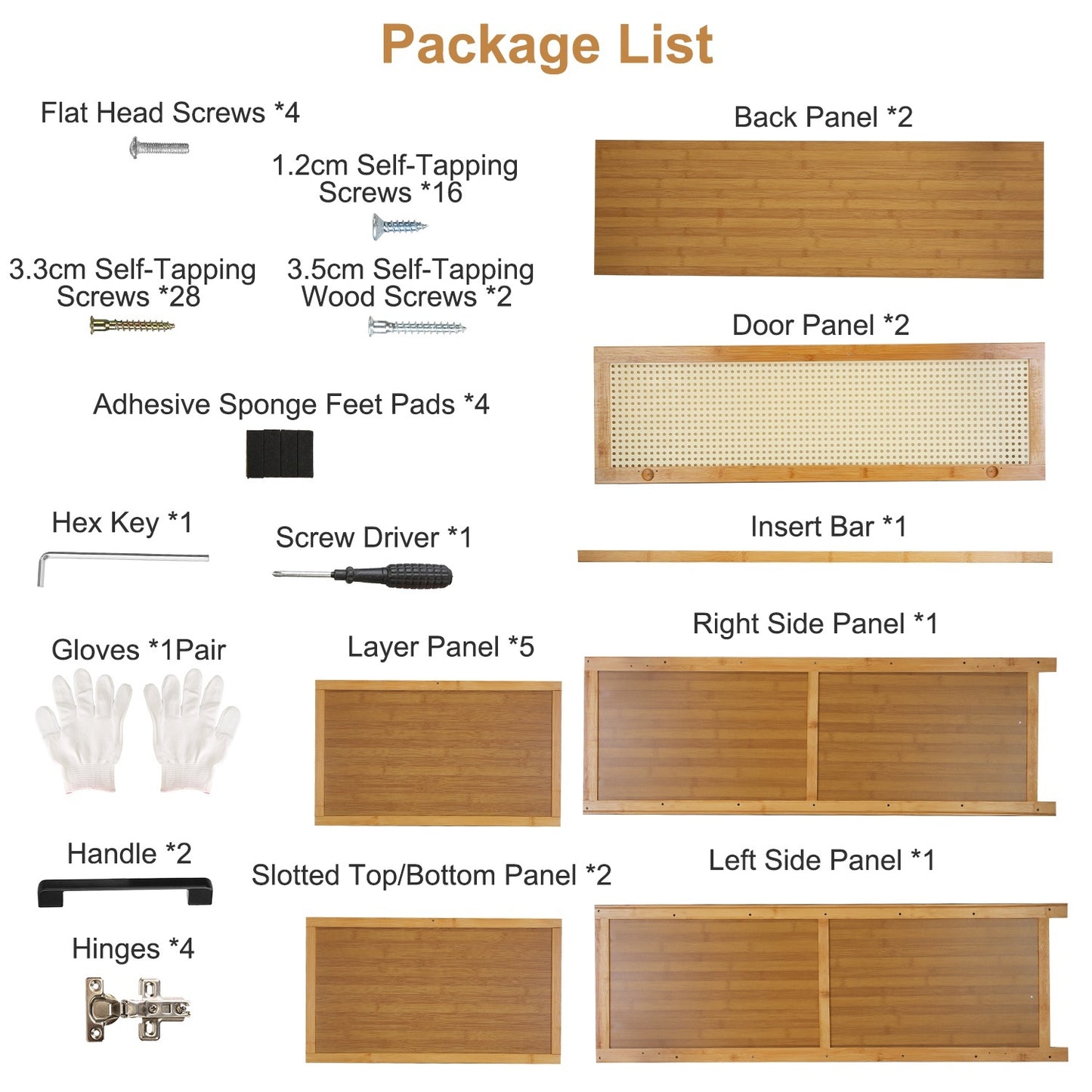 6-Tier Bamboo Shoe Cabinet with Doors – Freestanding Shoe Rack Organizer for Closet, Hallway, Living Room, 154lbs Max Load