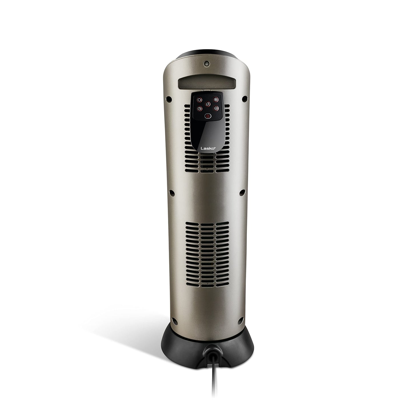 Lasko Tower Space Heater Indoor, Compact Electric Heaters for Indoor Use, Small Space Heater with Remote, Ideal Lasko Space Heaters for Indoor Use, 22.5 Inches, Grey/Black, 1500W, 751320