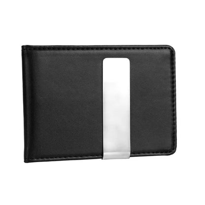 Unisex Leather Wallet, Bifold Credit Card Holder With Money Clip