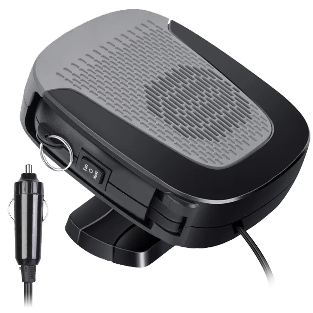 Portable Car Auto Heater Heating Fan, 12V 150W, 2 In 1 Defroster Demister Windshield Heater Automotive Cooling Fan